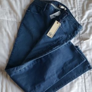 Christopher Blue Rose mid rise ankle crop jeans